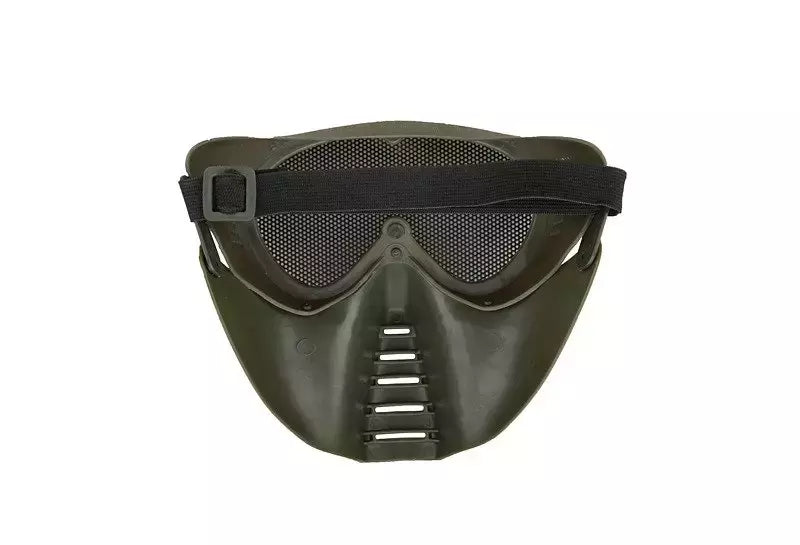 Schützende Gesichtsmaske mit Augenschutz – Grün