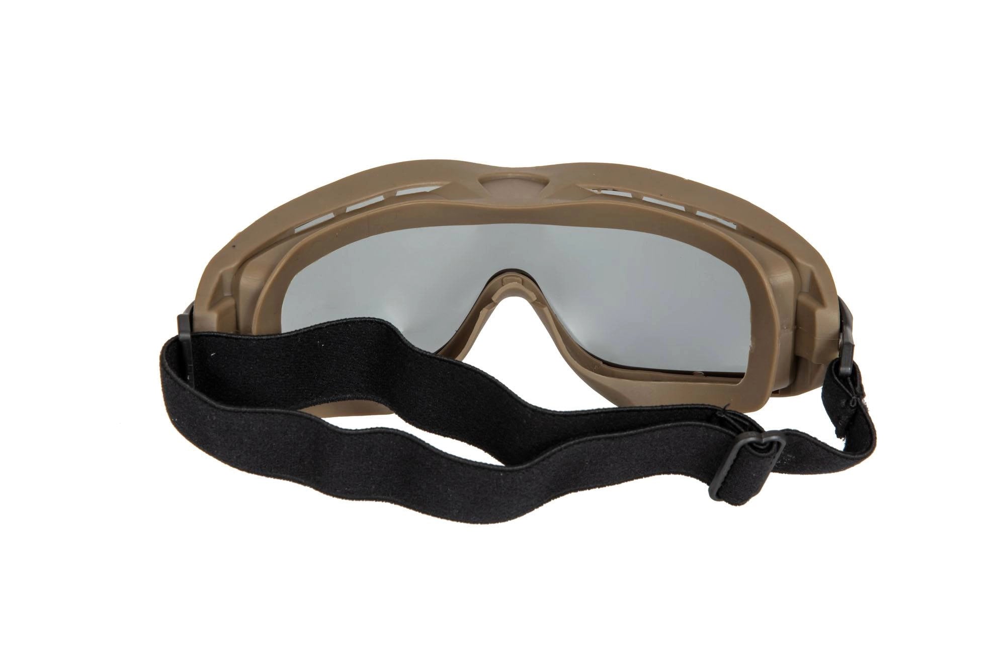 Taktische Schutzbrille mit Fächer – Braun