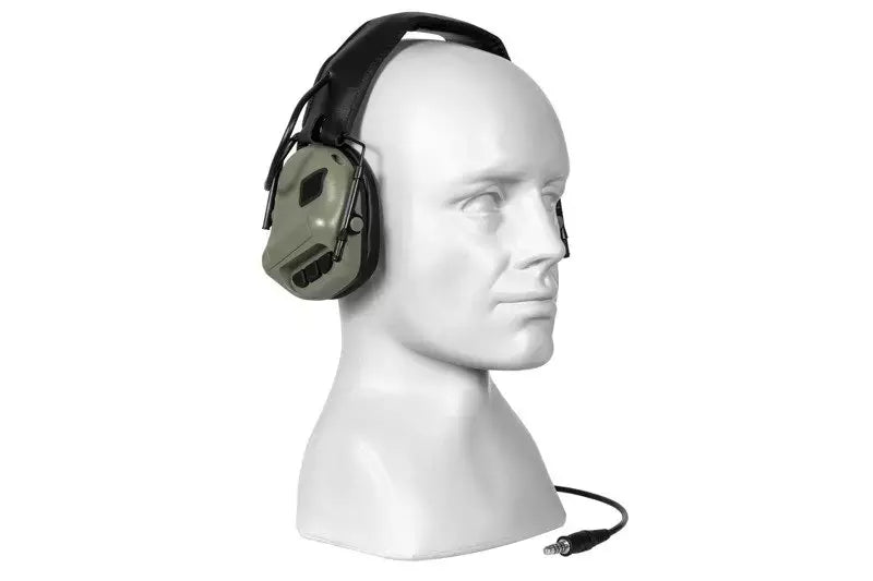 Tactical headset ERM - Olive-2
