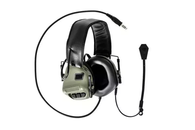 Tactical headset ERM - Olive-3
