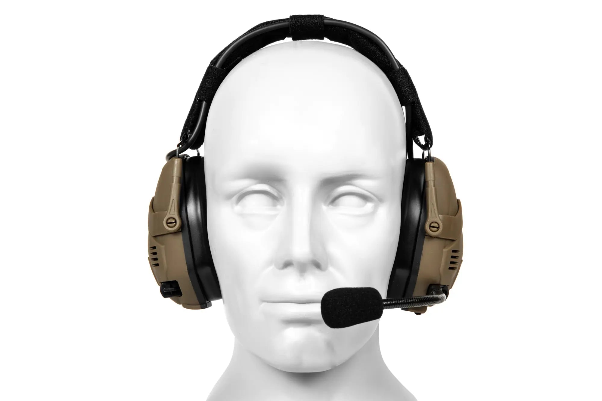 Taktisches aktives Bluetooth-Headset HD-16 - Coyote