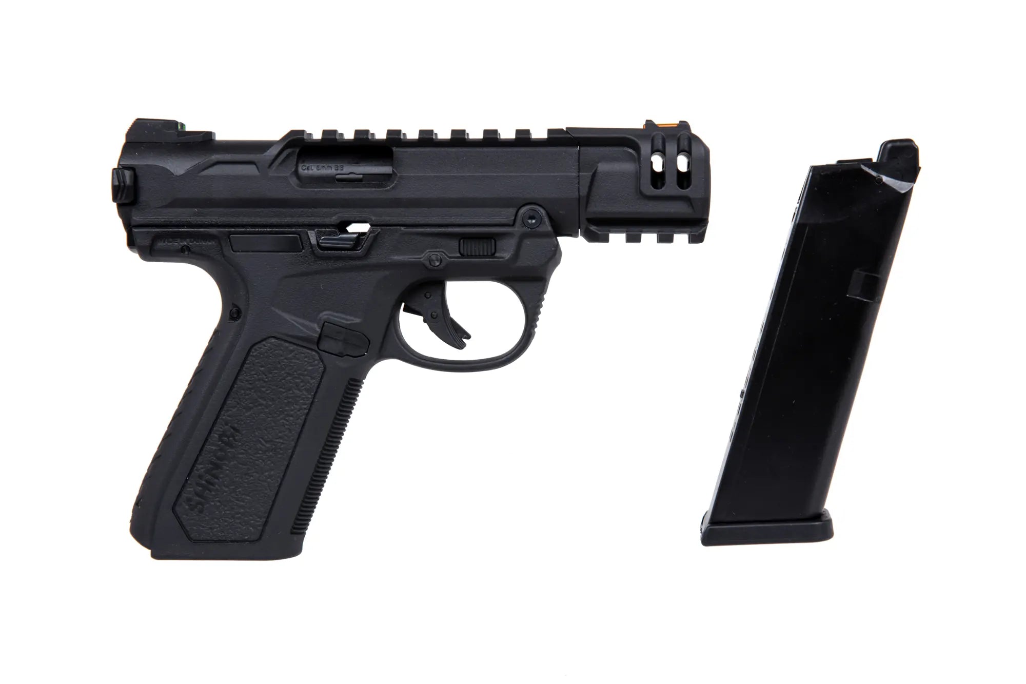 Action Army ASG pistol AAP01C Shinobi GBB Full/Semi Auto Black-8