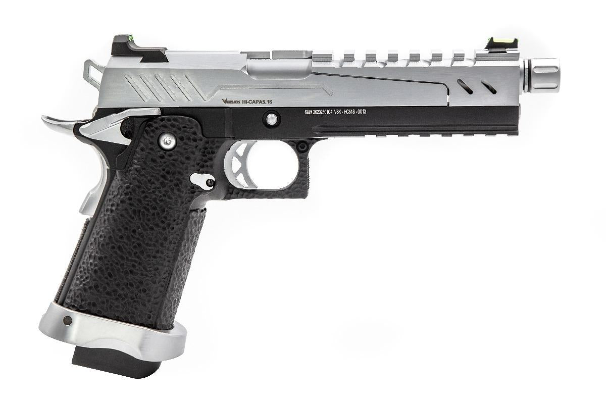  Pistola HiCapa 5.1 GBB - Cromata e argento