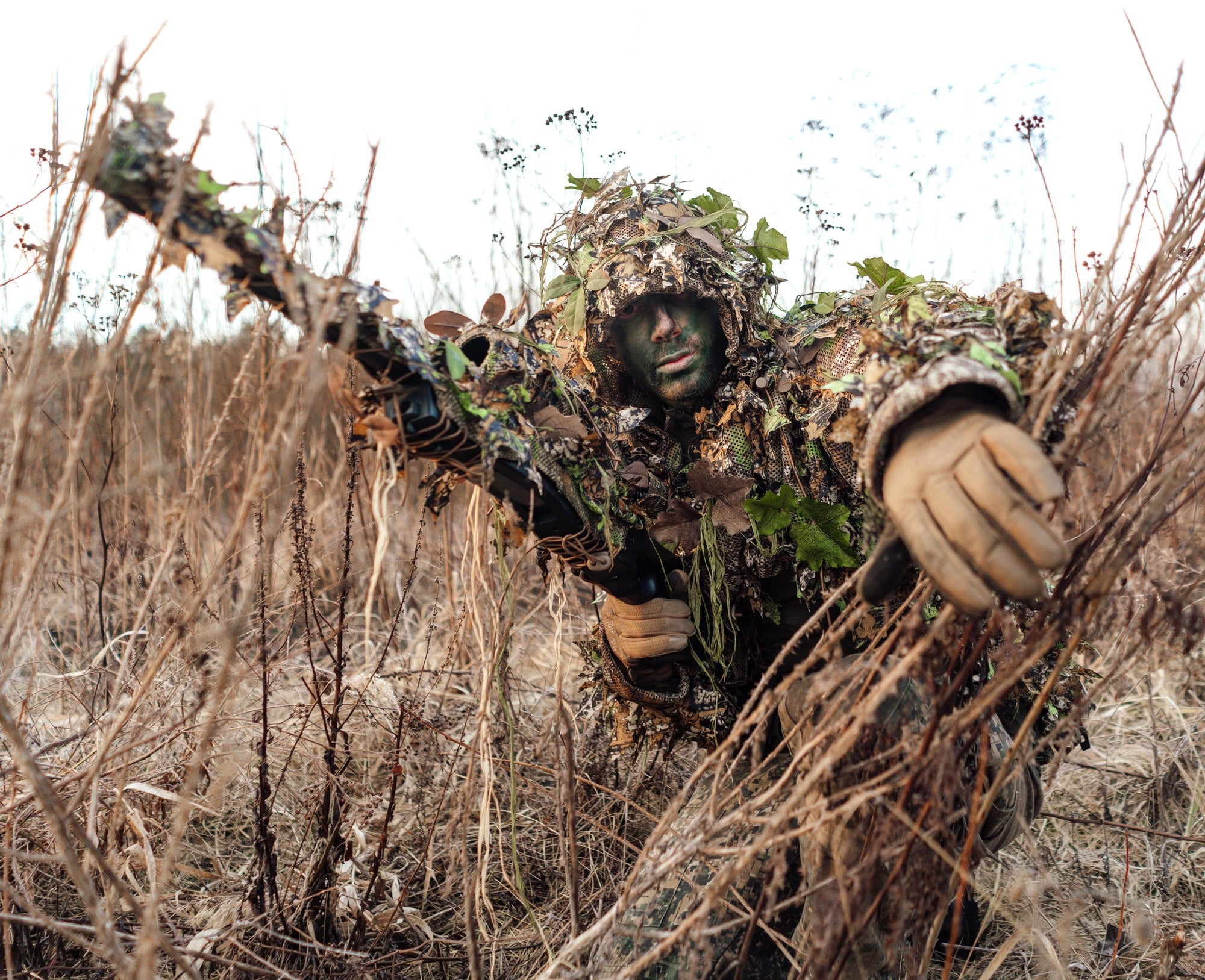 3D Ghillie Suit – Sniper Boonie - Amber-4