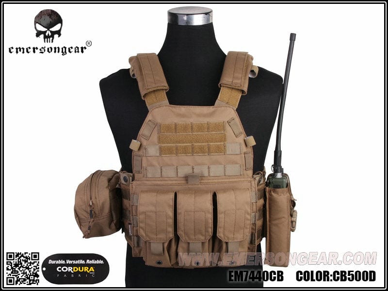 Gilet tactique 94K M4 Plate Carrier - Coyote Brown